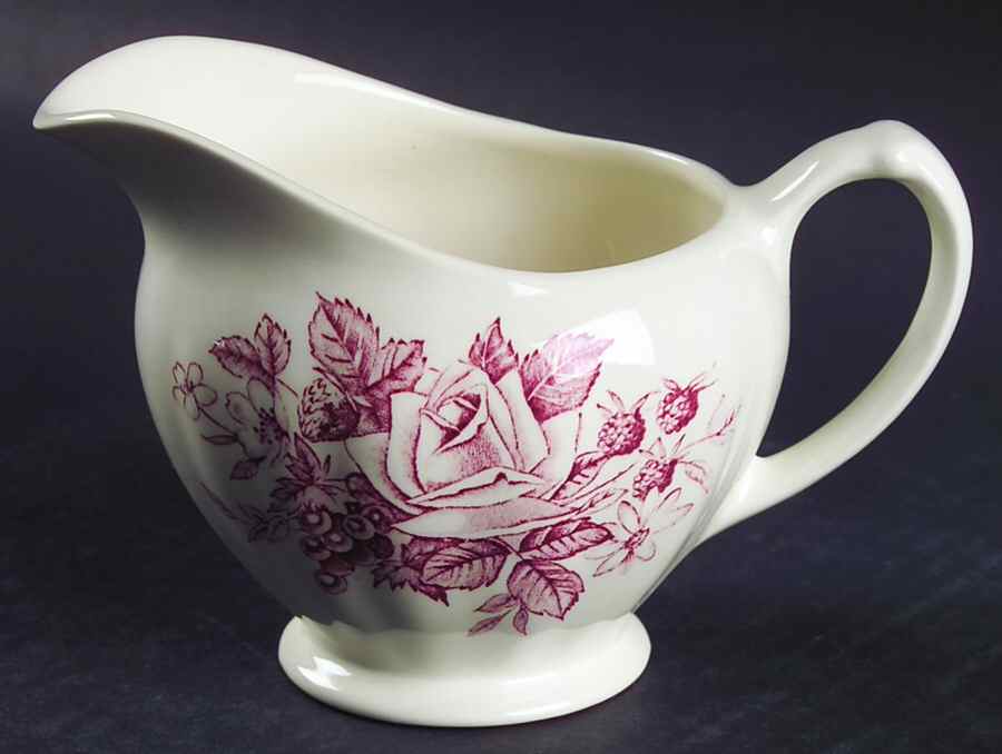 Gainsborough Red Creamer by J & G Meakin-1
