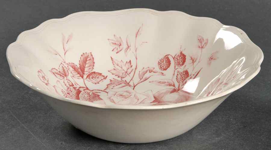 Gainsborough Red Coupe Cereal Bowl by J & G Meakin-1