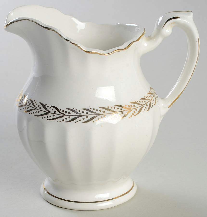 Garland (Gold Laurel) Creamer by J & G Meakin-1