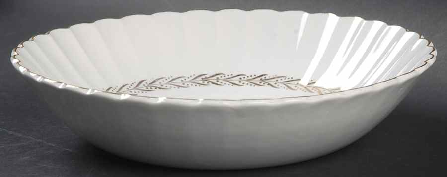 Garland (Gold Laurel) Coupe Soup Bowl by J & G Meakin-1