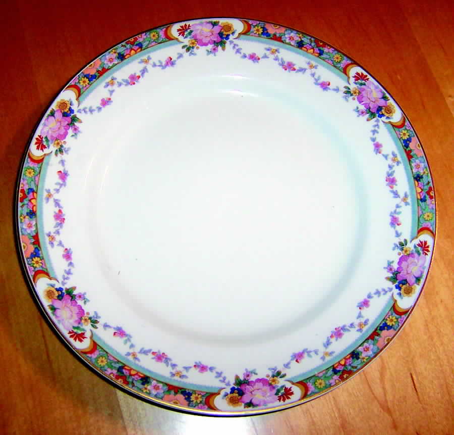 Garland (Multicolor Flowers) Dinner Plate by J & G Meakin-1