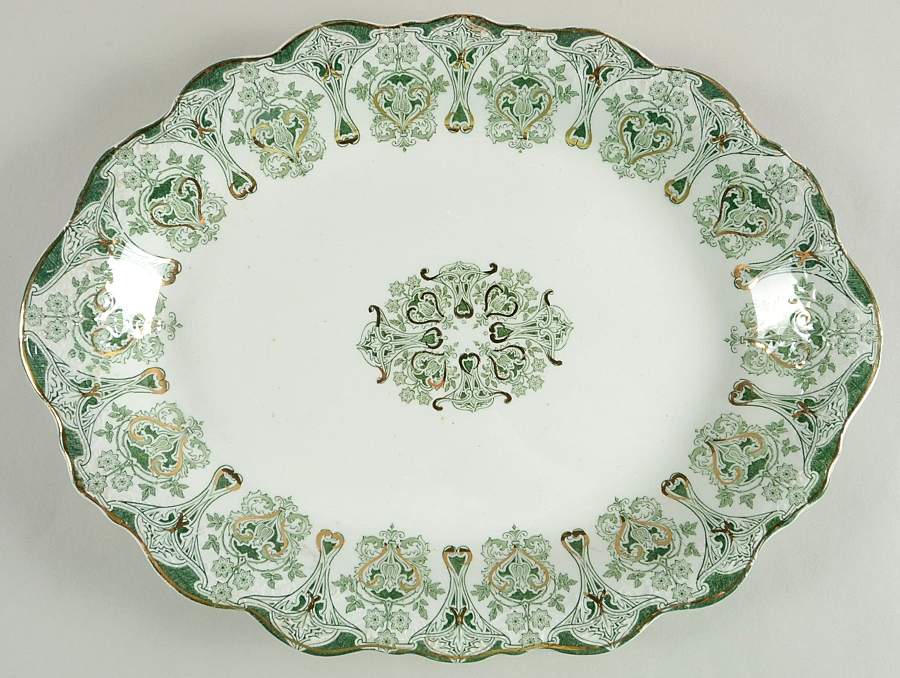 Genoa 14" Oval Serving Platter by J & G Meakin-1