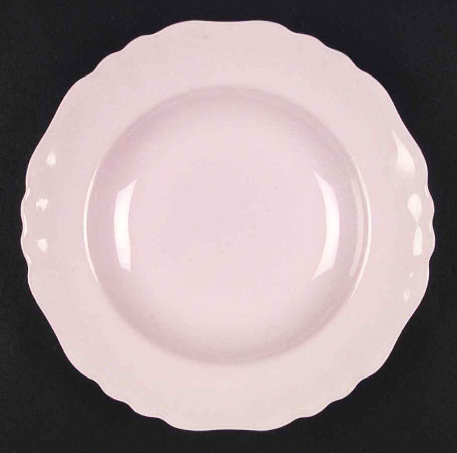 Glamour Rosa Rim Soup Bowl by J & G Meakin-1