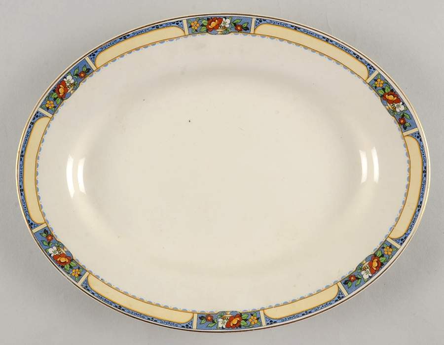 Glendale 11" Oval Serving Platter by J & G Meakin-1
