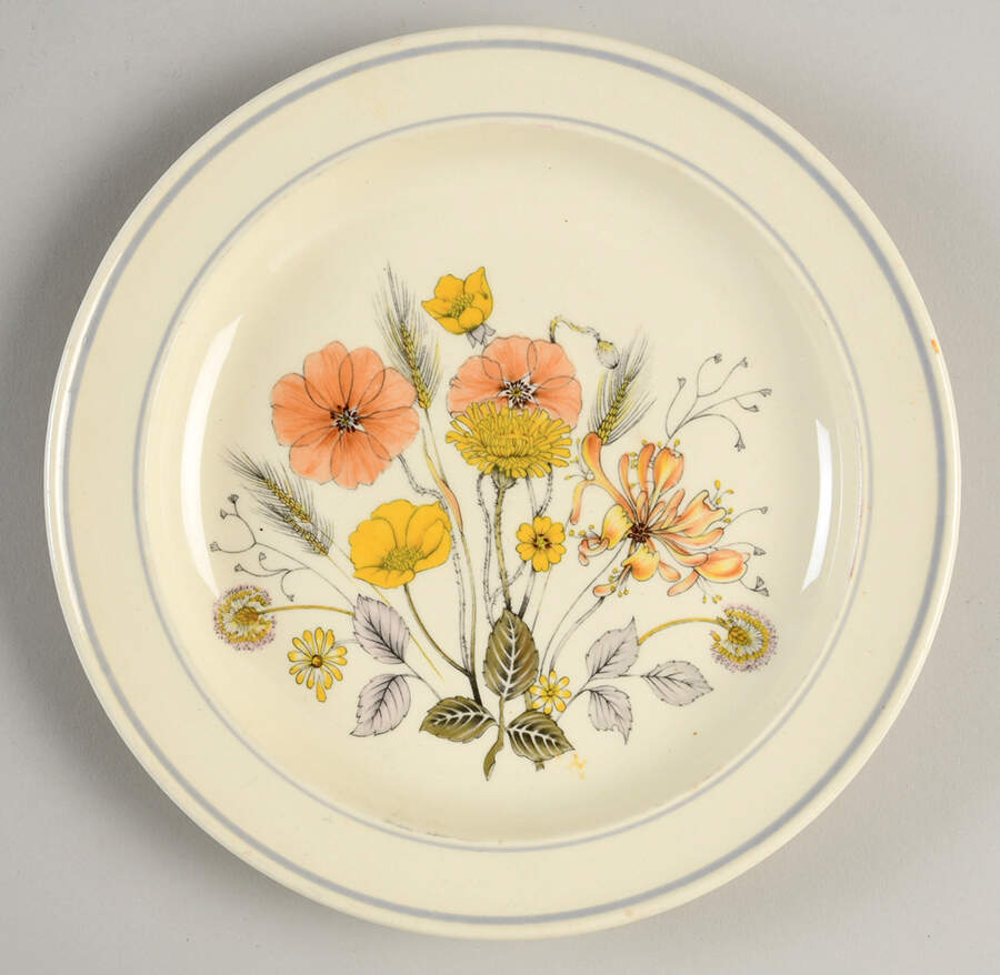 Hedgerow Dessert/Pie Plate by J & G Meakin-1