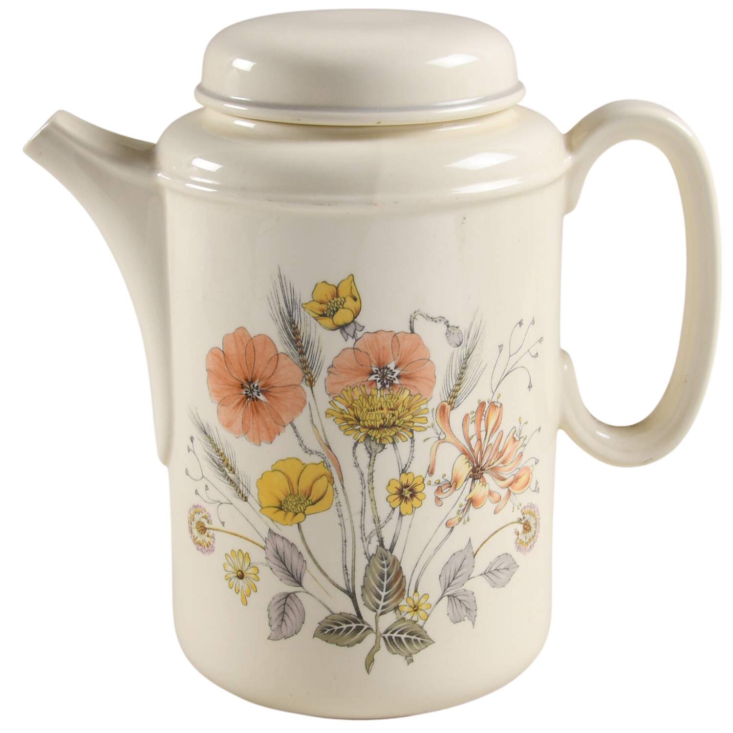 Hedgerow Coffee Pot & Lid by J & G Meakin-1