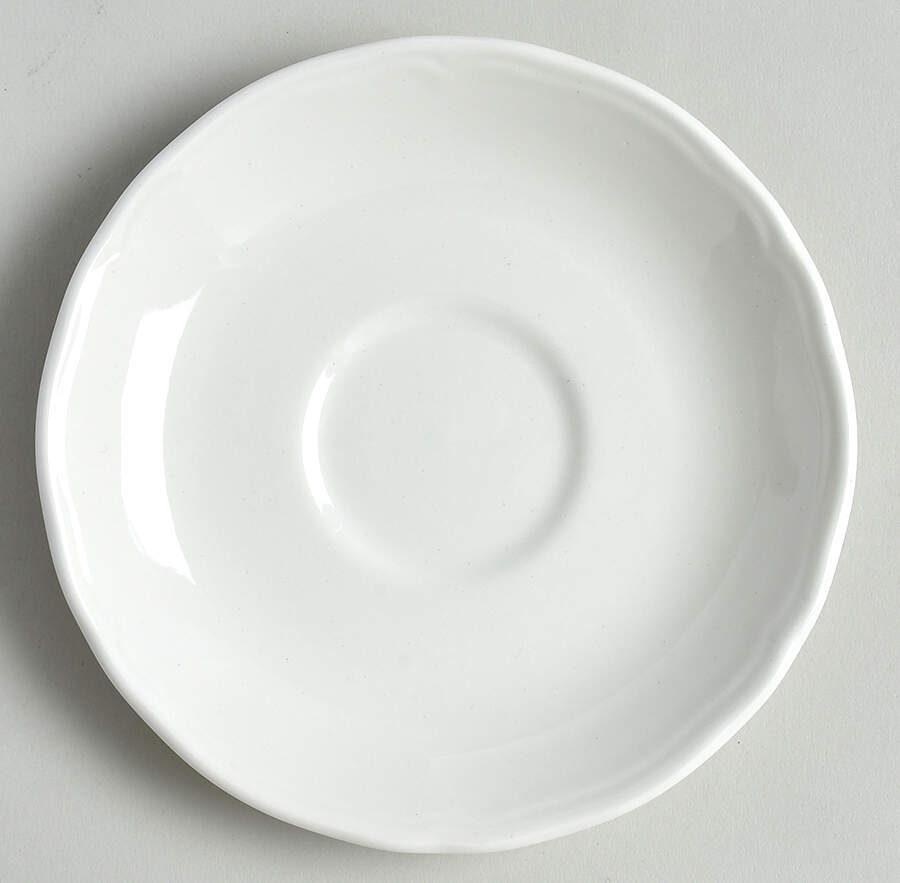 Heirloom White Saucer for Flat Cup by J & G Meakin-1