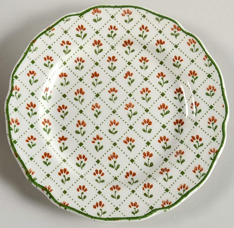 Heirloom Green Dessert/Pie Plate by J & G Meakin-1