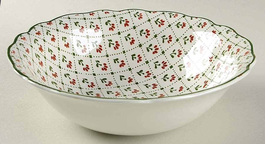 Heirloom Green 8" Round Vegetable Bowl by J & G Meakin-1
