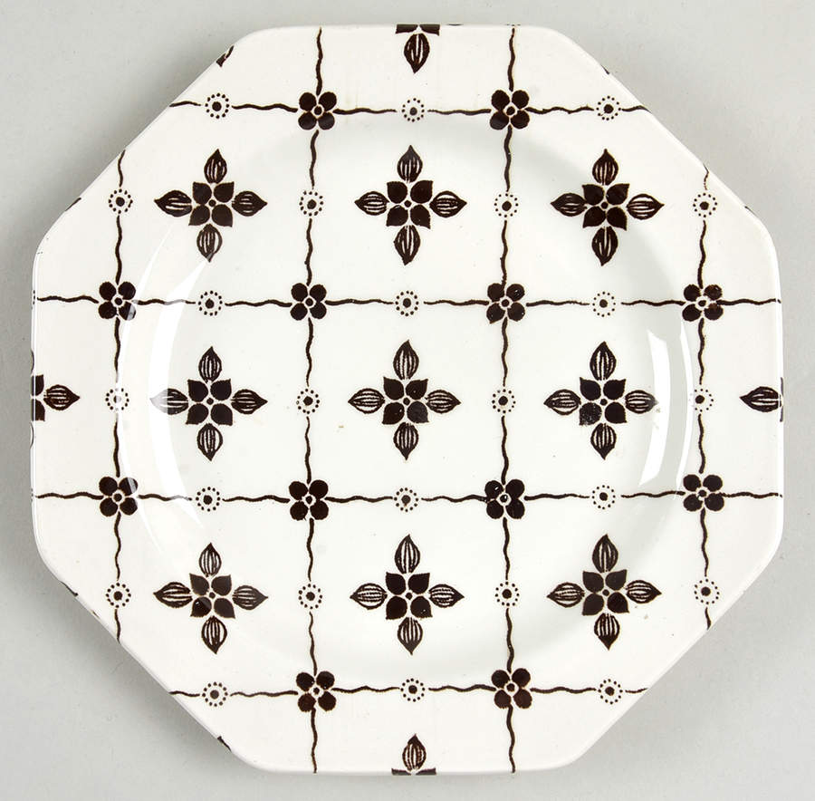 Homespun Brown Dessert/Pie Plate by J & G Meakin-1