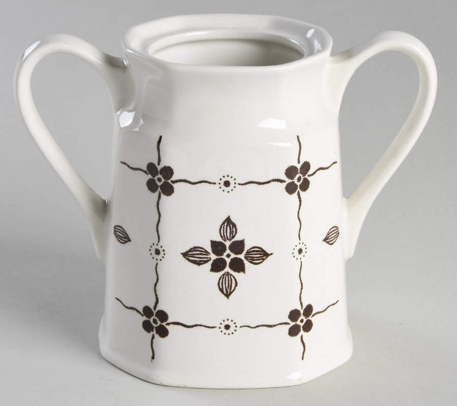 Homespun Brown Sugar Bowl No Lid by J & G Meakin-1