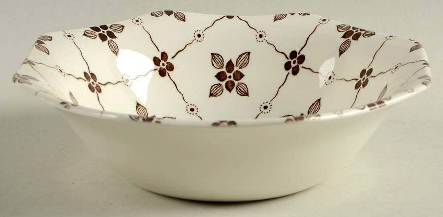 Homespun Brown Coupe Cereal Bowl by J & G Meakin-1