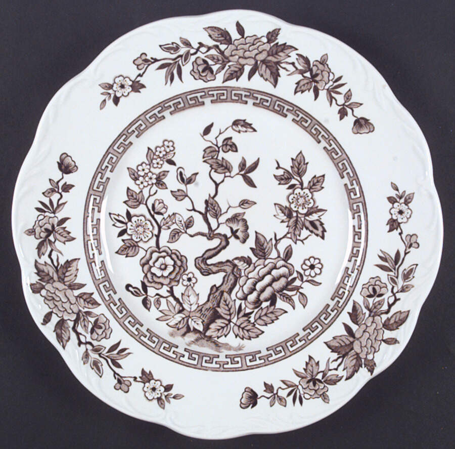 India Brown Dinner Plate by J & G Meakin-1