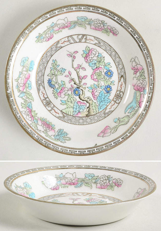 Indian Tree (Smooth Edge, Multi) Fruit/Dessert (Sauce) Bowl by J & G Meakin-1