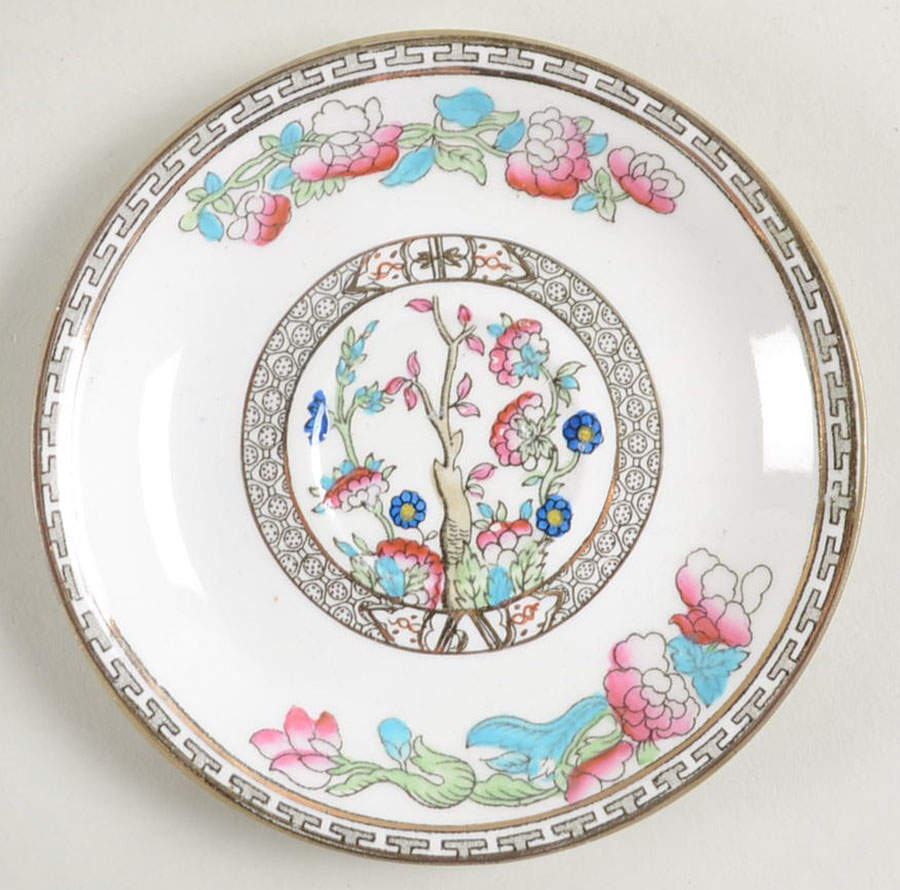 Indian Tree (Smooth Edge, Multi) Saucer for Demitasse Cup by J & G Meakin-1