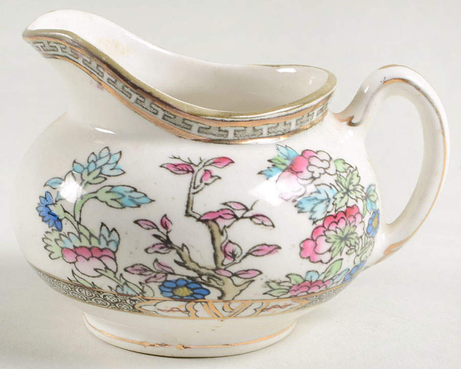 Indian Tree (Smooth Edge, Multi) Mini Creamer by J & G Meakin-1