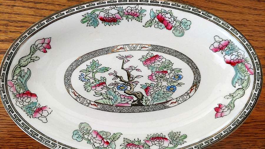 Indian Tree (Smooth Edge, Multi) Relish/Gravy Underplate by J & G Meakin-1