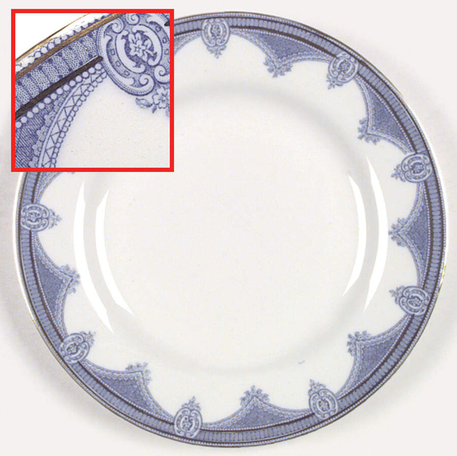 Ipswich Blue Luncheon Plate by J & G Meakin-1