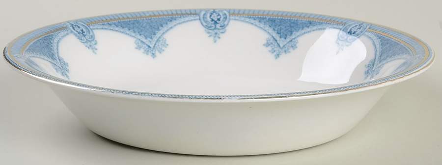 Ipswich Blue Coupe Soup Bowl by J & G Meakin-1