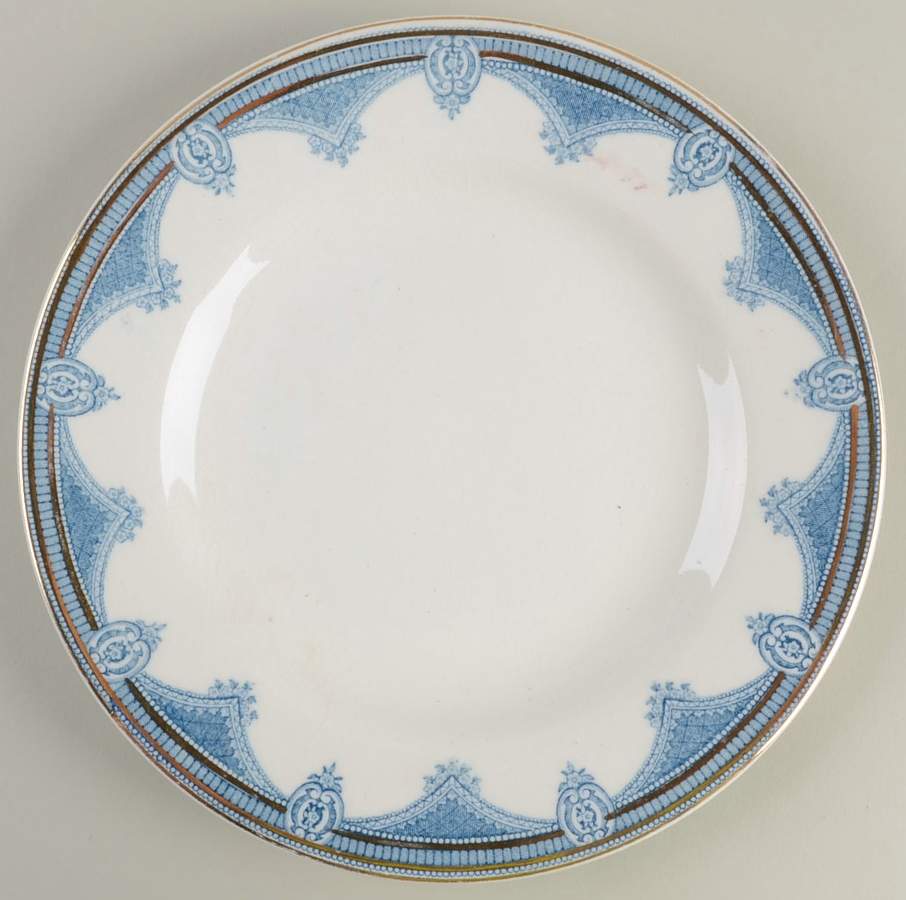 Ipswich Blue Bread & Butter Plate by J & G Meakin-1