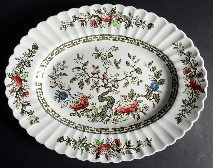 Kashmir 14" Oval Serving Platter by J & G Meakin-1