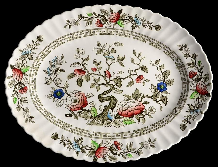 Kashmir 12" Oval Serving Platter by J & G Meakin-1