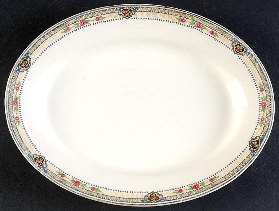 Laura 10" Oval Serving Platter by J & G Meakin-1