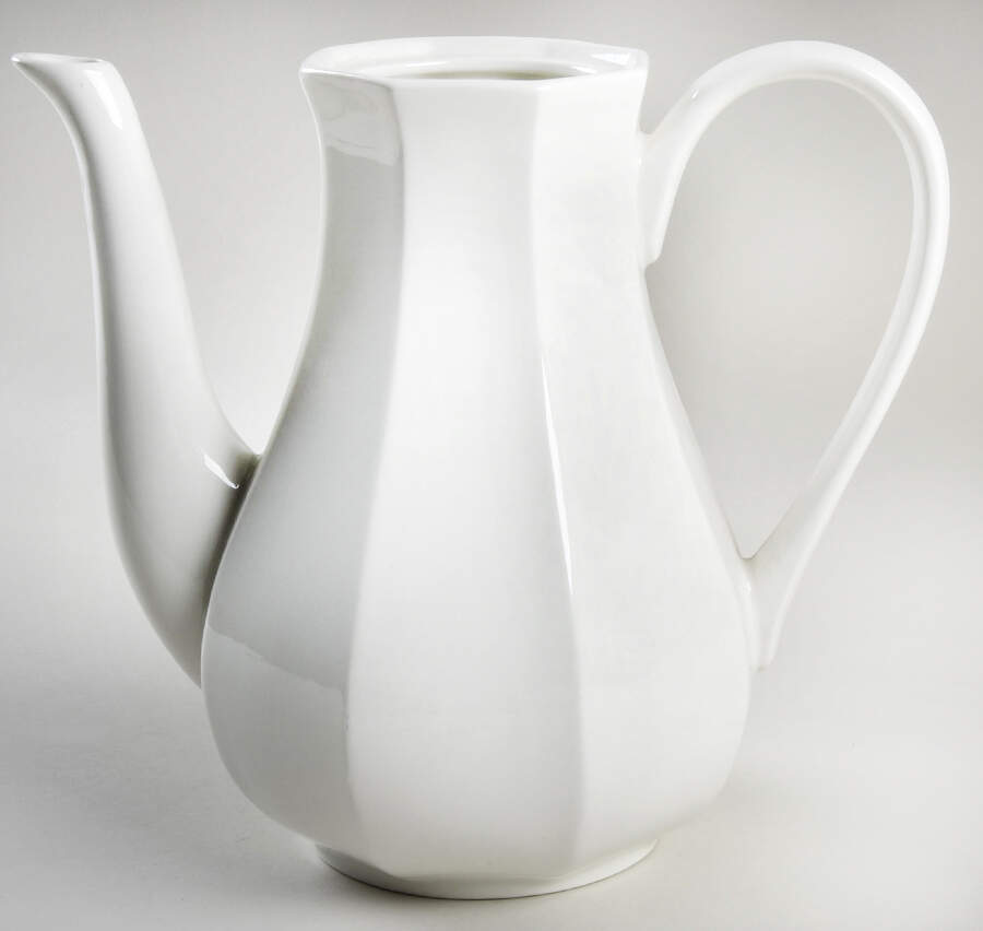 Liberty White Coffee Pot No Lid by J & G Meakin-1