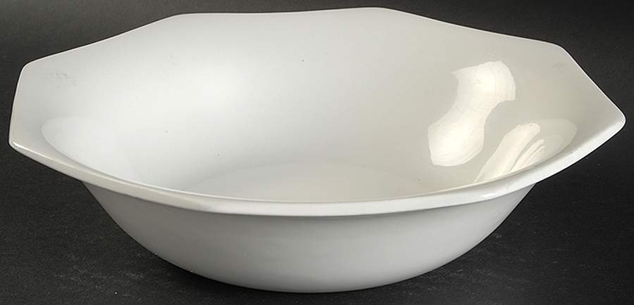 Liberty White 8" Round Vegetable Bowl by J & G Meakin-1