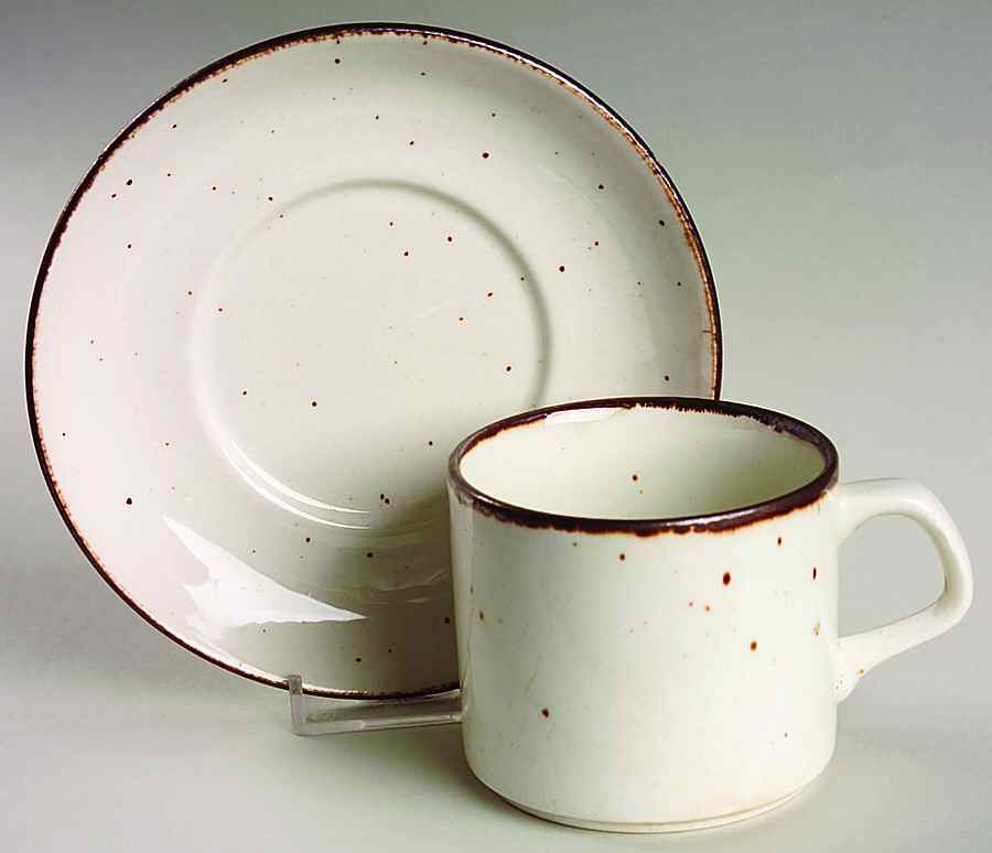 Lifestyle Flat Cup & Saucer Set by J & G Meakin-1
