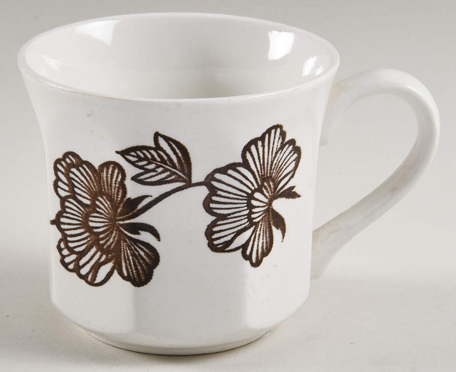 Lotus Brown Oversized Cup by J & G Meakin-1