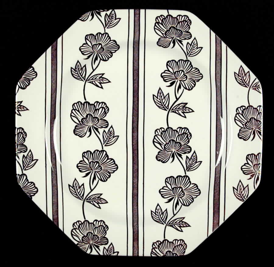 Lotus Brown Dinner Plate by J & G Meakin-1