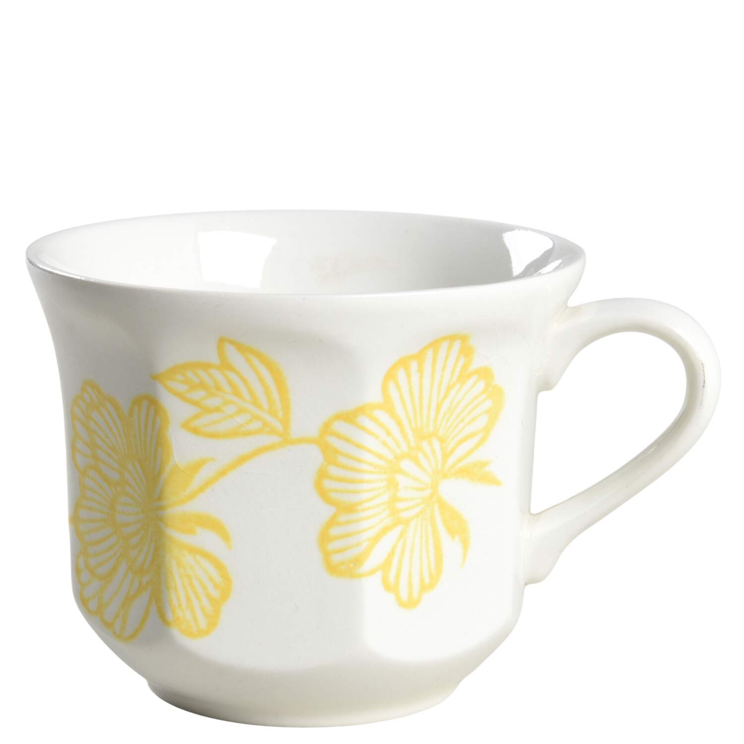 Lotus Yellow Flat Cup by J & G Meakin-1