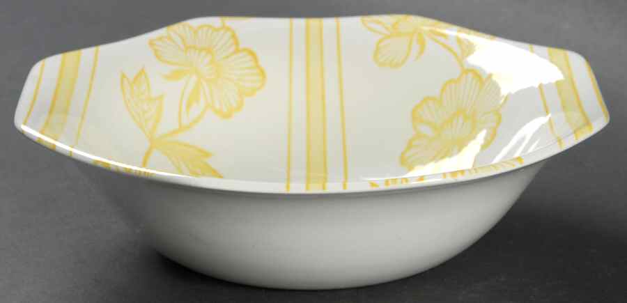 Lotus Yellow Coupe Cereal Bowl by J & G Meakin-1