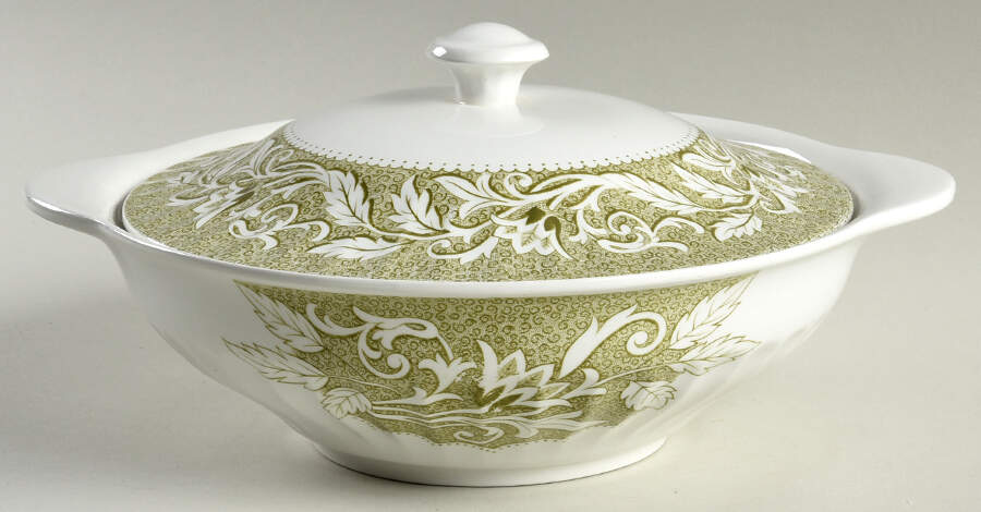 Lucerne Green Round Covered Vegetable by J & G Meakin-1