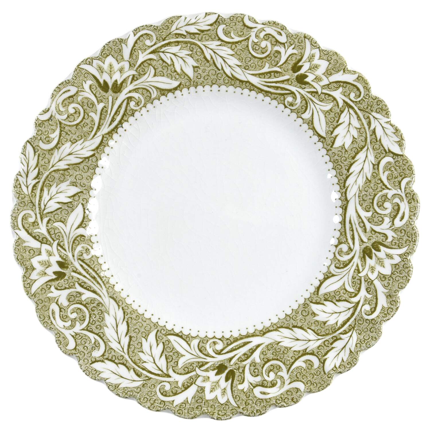 Lucerne Green Dessert/Pie Plate by J & G Meakin-1