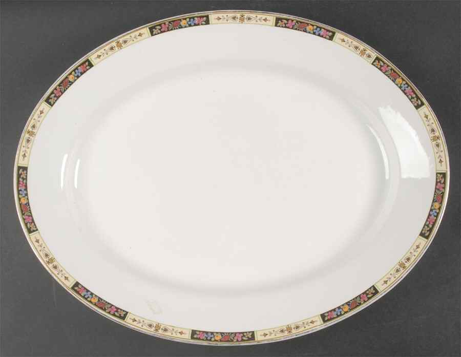 Marcella 15" Oval Serving Platter by J & G Meakin-1
