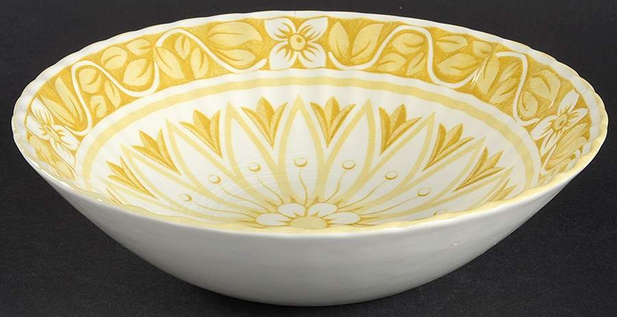 Medici Yellow 8" Round Vegetable Bowl by J & G Meakin-1