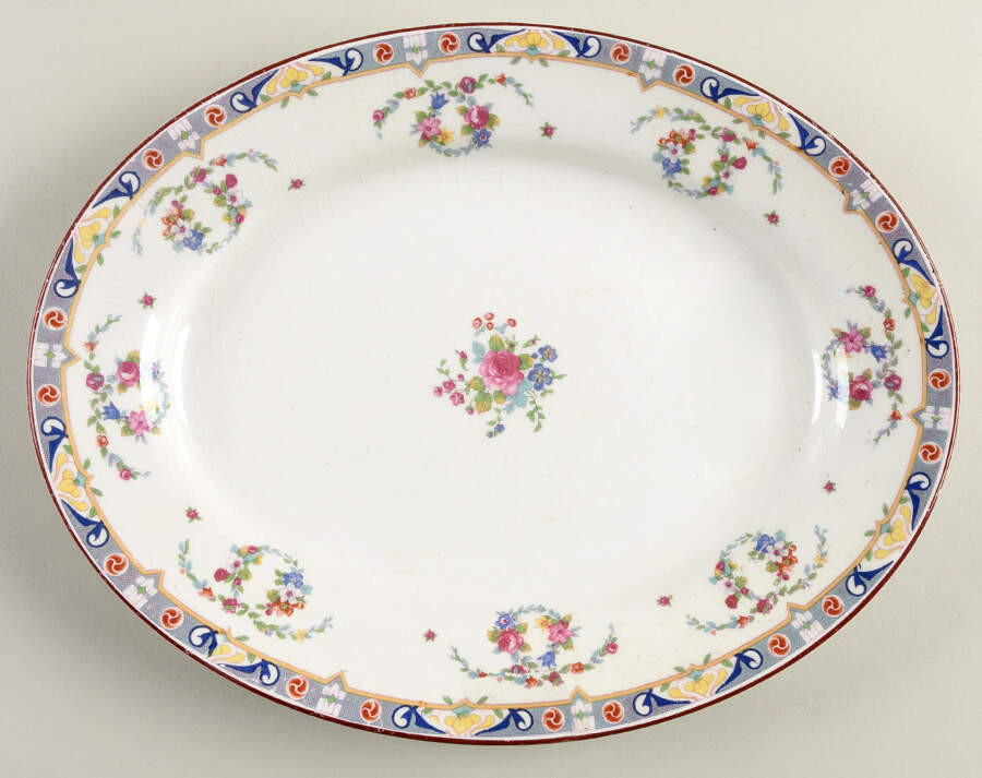 Kew 12" Oval Serving Platter by J & G Meakin-1