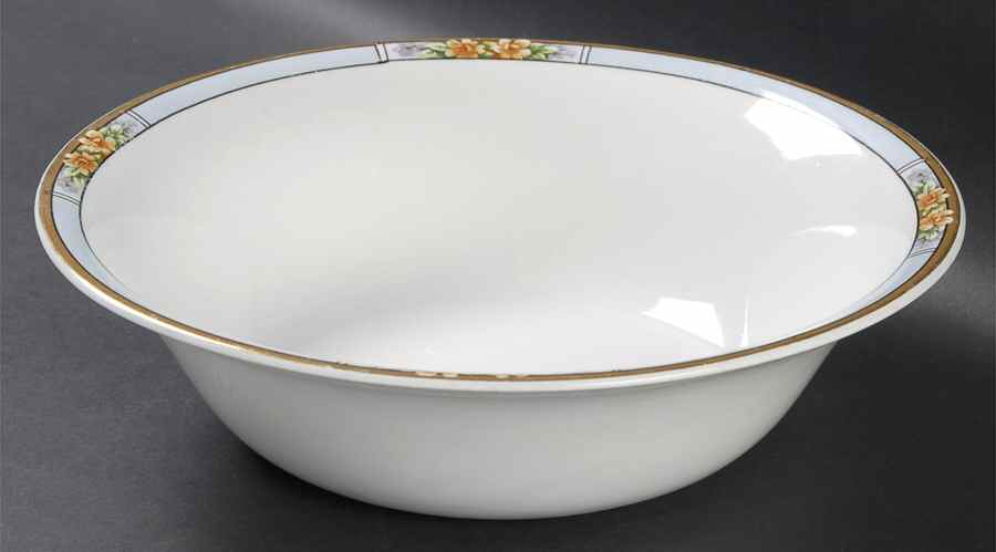 Nebraska Blue 9" Round Vegetable Bowl by J & G Meakin-1