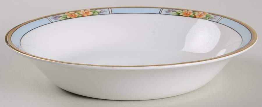 Nebraska Blue Coupe Soup Bowl by J & G Meakin-1