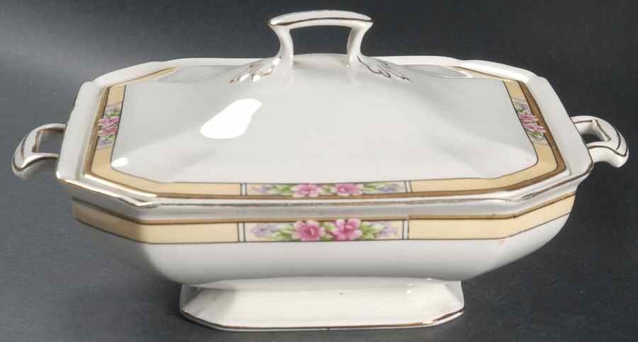 Nebraska Cream Square Covered Vegetable by J & G Meakin-1