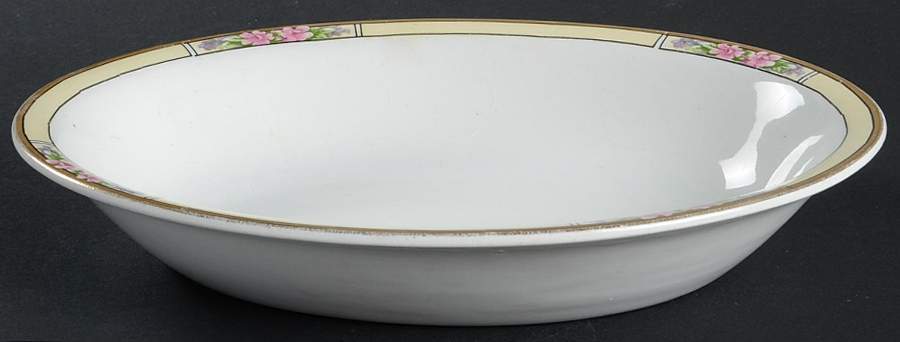 Nebraska Cream 10" Oval Vegetable Bowl by J & G Meakin-1