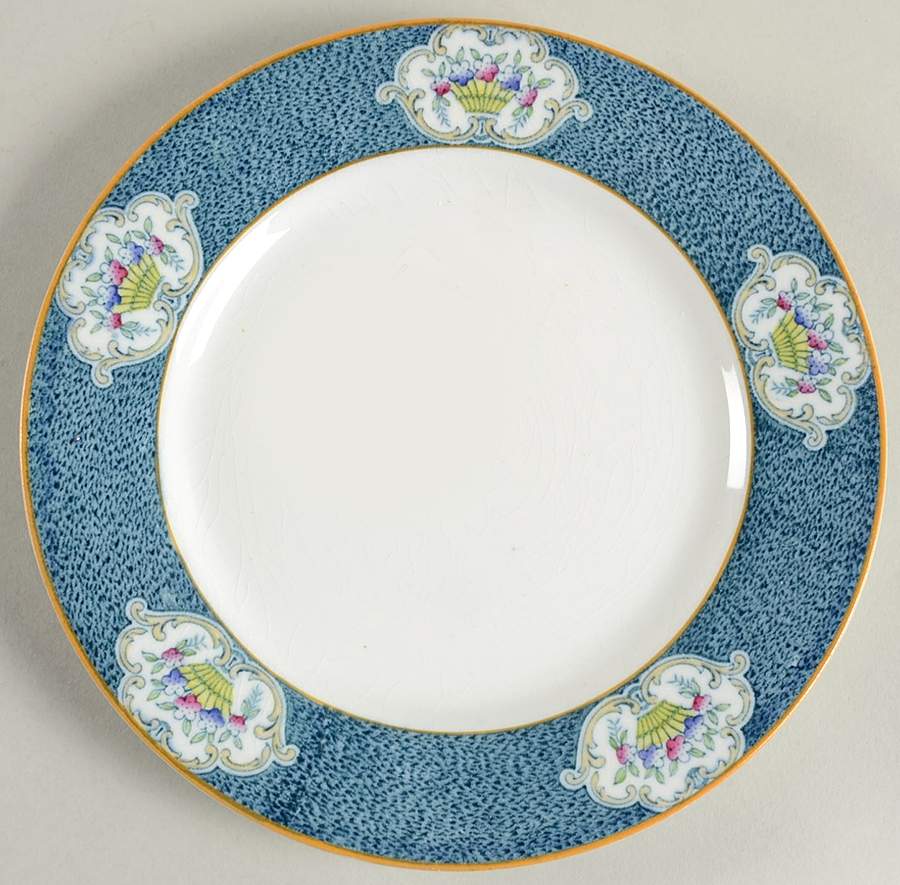 Newark (Blue On White) Salad Plate by J & G Meakin-1