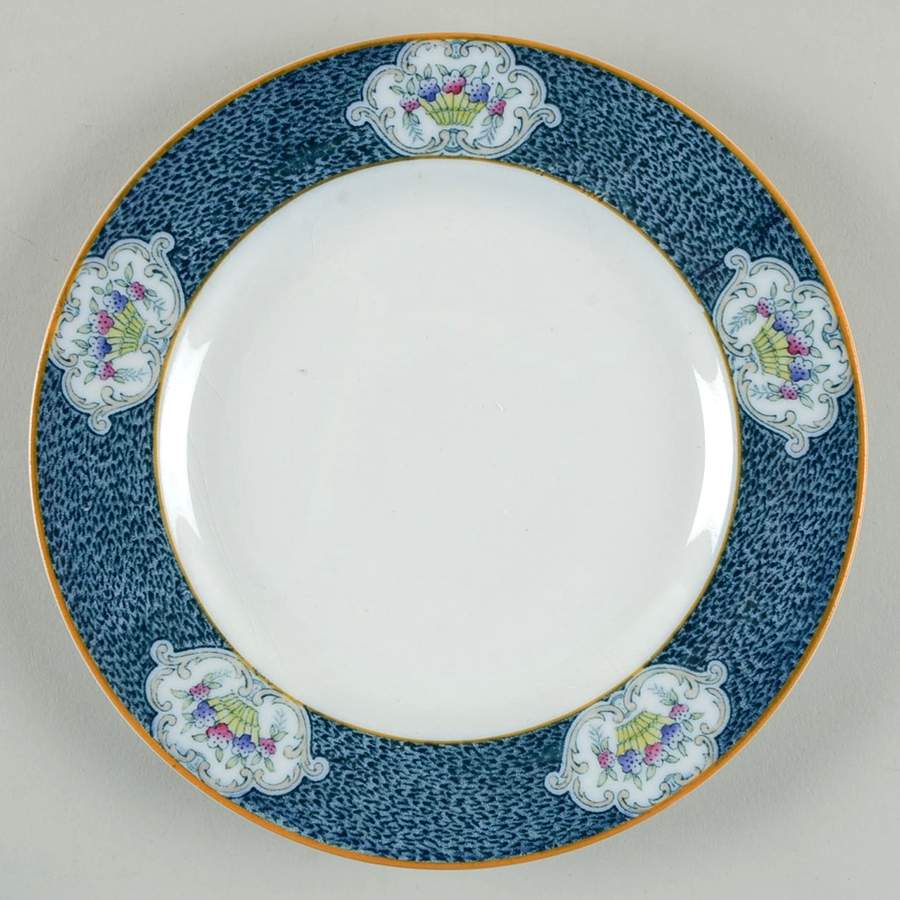 Newark (Blue On White) Dessert/Pie Plate by J & G Meakin-1