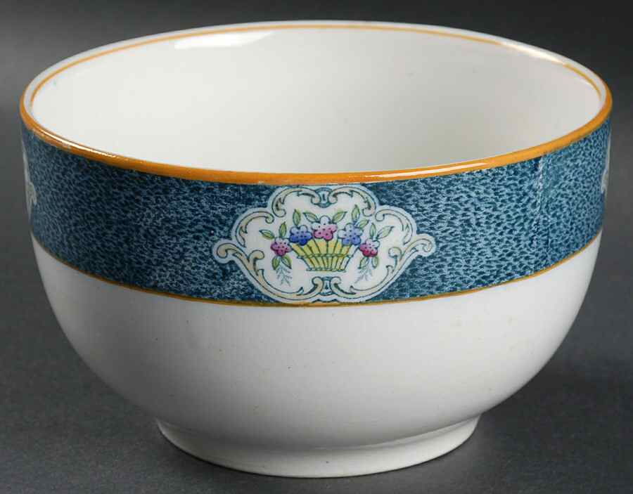 Newark (Blue On White) Cranberry Bowl by J & G Meakin-1