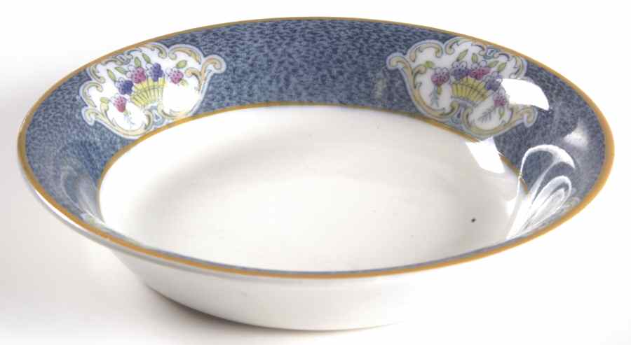 Newark (Blue On White) Fruit/Dessert (Sauce) Bowl by J & G Meakin-1