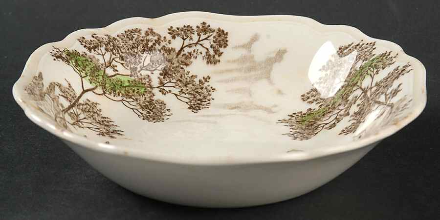 OLDE AVON DALE (MULTICOLOR, NO YELLOW) Fruit/Dessert (Sauce) Bowl by J & G Meakin-1