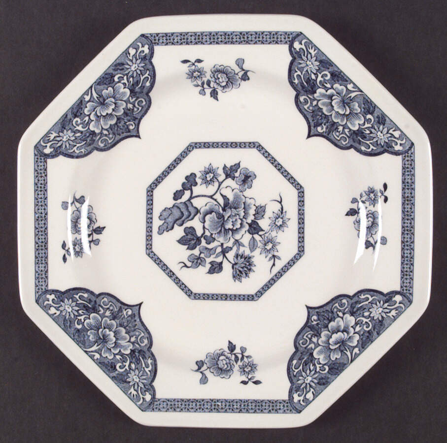 Old Pekin Blue Dinner Plate by J & G Meakin-1