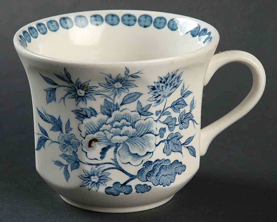 Old Pekin Blue Flat Cup by J & G Meakin-1